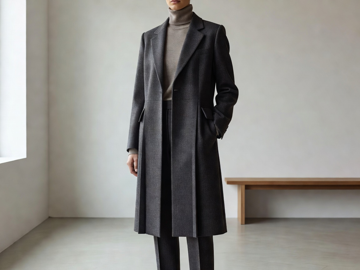 Berg and Berg fine gauge merino knitwear and tailored trousers